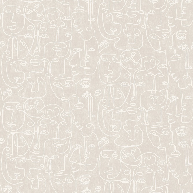 Papel Pintado Caras dibujadas - FARNAM 03 | MURAKE - 878968