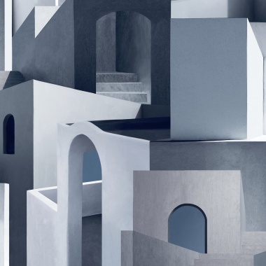 Papel Pintado Pueblo mediterráneo - LESHARA 01 | MURAKE - 878976