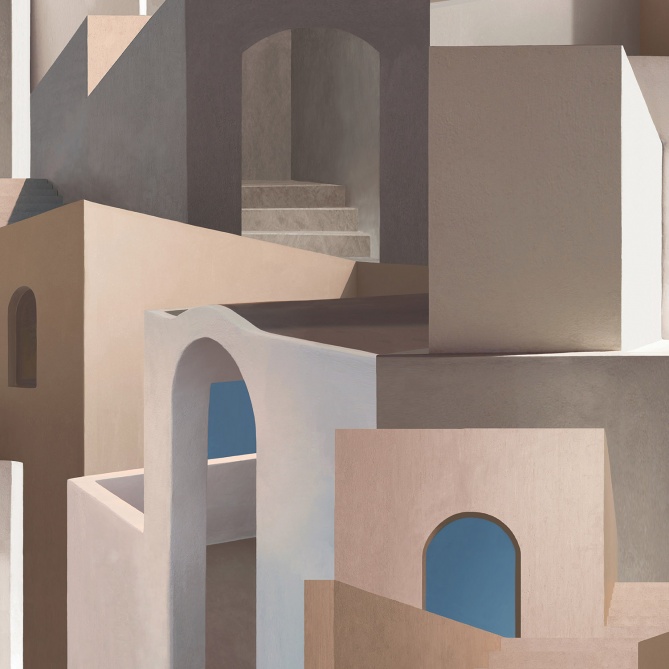 Papel Pintado Pueblo mediterráneo - LESHARA 03 | MURAKE - 878978