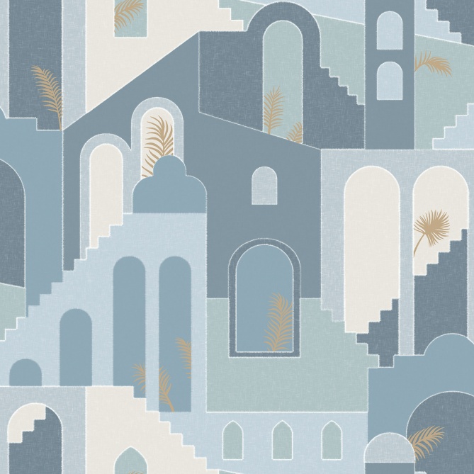 Papel Pintado Arquitectura mediterránea - MINDEN 01 | MURAKE - 878981