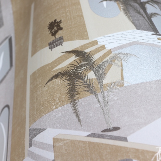 Papel Pintado Superposición de villas con terrazas - WISNER 02 | MURAKE - 878987