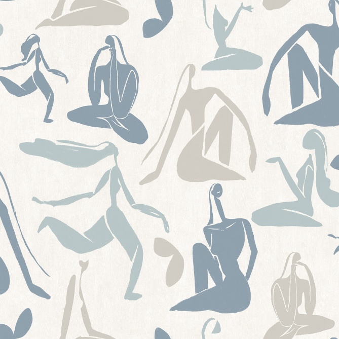 Papel Pintado Cuerpos abstractos - MELUN 01 | MURAKE - 878991