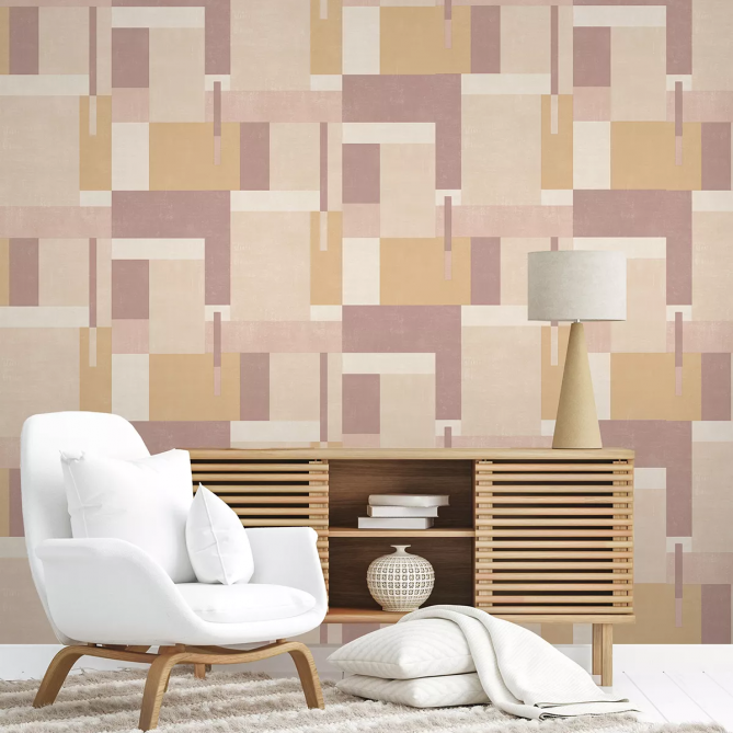 Papel Pintado Rectángulos superpuestos - CRETE 03 | MURAKE - 878963