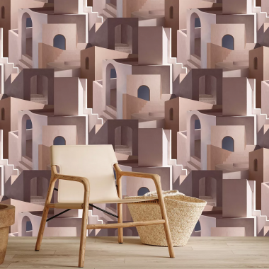 Papel Pintado Pueblo mediterráneo - LESHARA 02 | MURAKE - 878977