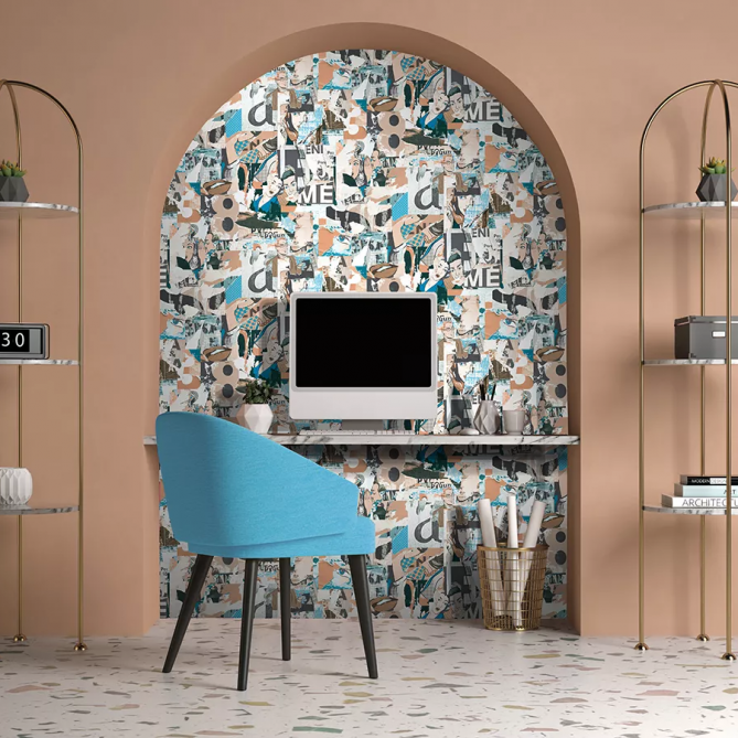 Papel Pintado Cartel Pop Art - DAYTON 02 | MURAKE - 878942