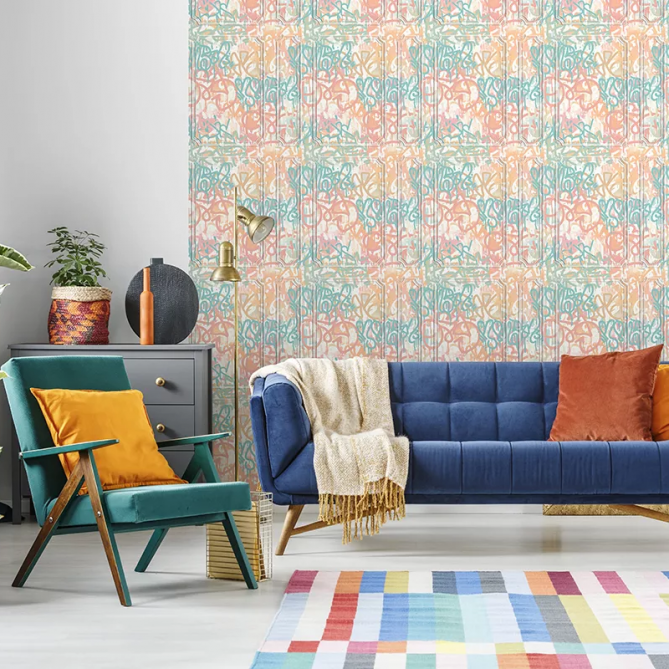 Papel Pintado Moldura y graffiti - GLENVAR 01 | MURAKE - 878951