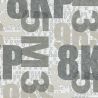 Papel Pintado LETRAS/NUMEROS GRIS E696R310 - 1