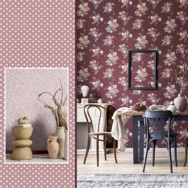 Papel Pintado Ramos de flores - AGLIANA 03 | MURAKE - 879013