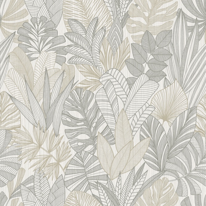 Papel Pintado Hojas tropicales - SALANTAI 04 | MURAKE - 879149