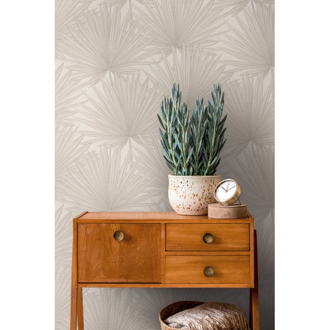 Papel Pintado Grandes hojas de palma - MARKALA 02 | MURAKE - 83372