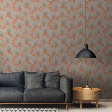 Papel Pintado Grandes hojas de palma - MARKALA 03 | MURAKE - 83373