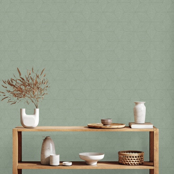 Papel Pintado Flores de loto formadas por trazos - DJENNE 03 | MURAKE - 83378