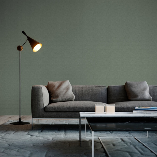 Papel Pintado Flores de loto formadas por trazos - DJENNE 03 | MURAKE - 83378