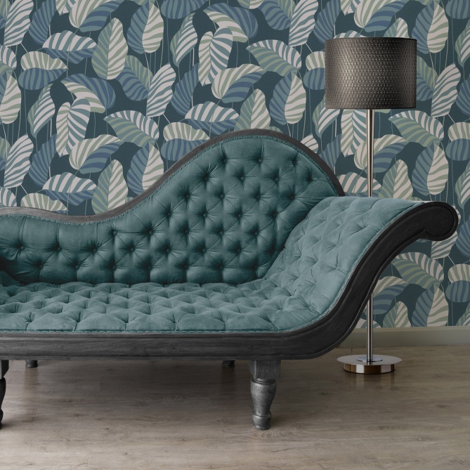 Papel Pintado Hojas gráficas de cebra - KIDAL 04 | MURAKE - 83394