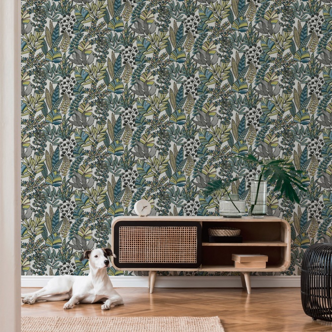 Papel Pintado Hojas gráficas Arty - MOPTI 01 | MURAKE - 83395