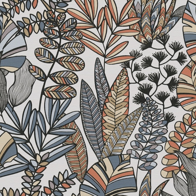 Papel Pintado Hojas gráficas Arty - MOPTI 02 | MURAKE - 83396