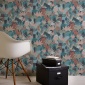 Papel Pintado Animales y follaje gráfico - NIANI 02 | MURAKE - 83402