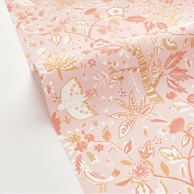 Papel Pintado Flores y pájaros - BULLES 02 | MURAKE - 85132