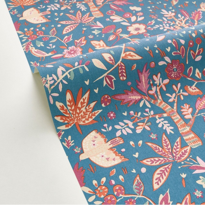 Papel Pintado Flores y pájaros - BULLES 04 | MURAKE - 85134