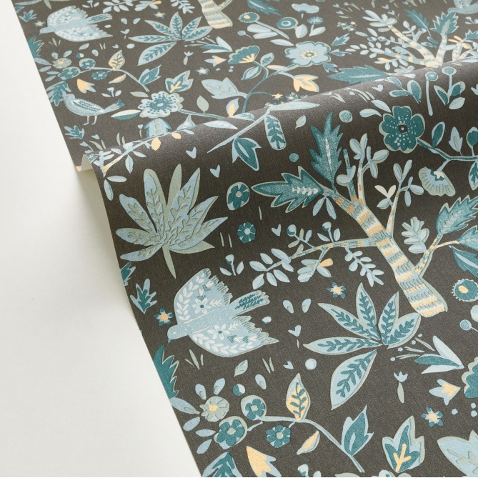 Papel Pintado Flores y pájaros - BULLES 06 | MURAKE - 85136