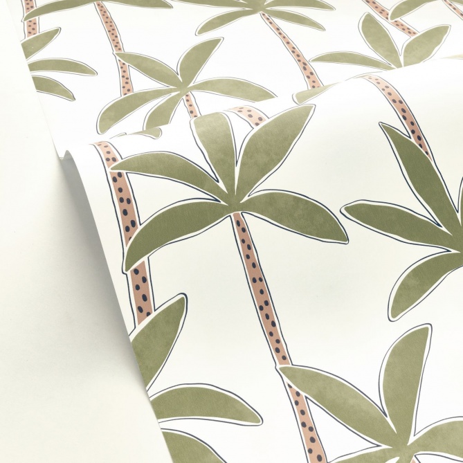 Papel Pintado Palmeras dibujadas - SEREMBAN 03 | MURAKE - 85818
