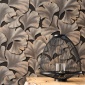 Papel Pintado Hojas de Gingko texturizadas - QANA 08 | MURAKE - 879218