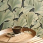 Papel Pintado Hojas de Gingko texturizadas - QANA 06 | MURAKE - 879216
