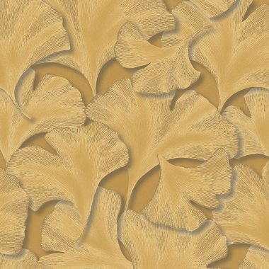 Papel Pintado Hojas de Gingko texturizadas - QANA 04 | MURAKE - 879214