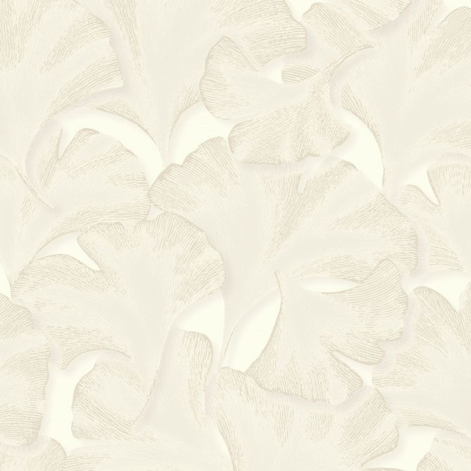 Papel Pintado Hojas de Gingko texturizadas - QANA 01 | MURAKE - 879211
