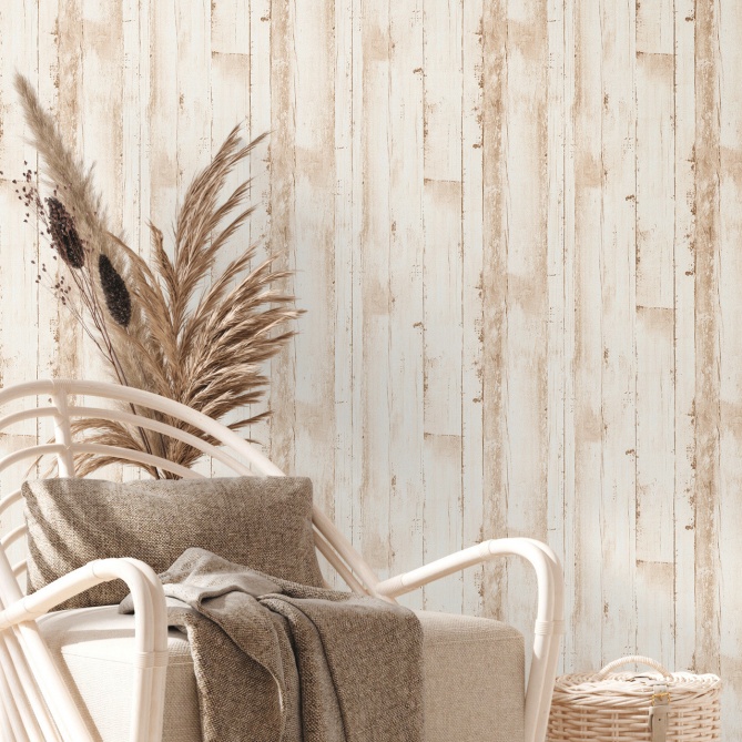 Papel Pintado Tablas madera - KHROUB 01 | MURAKE - 83281