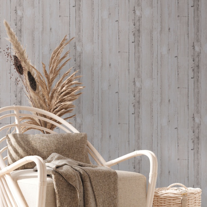 Papel Pintado Tablas madera - KHROUB 02 | MURAKE - 83282