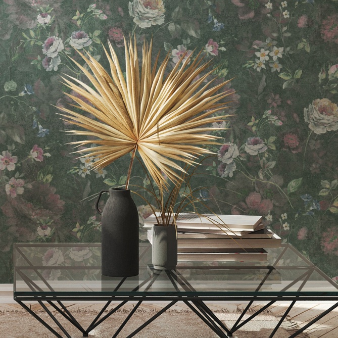 Papel Pintado Flores vintage - JIJEL 02 | MURAKE - 83292