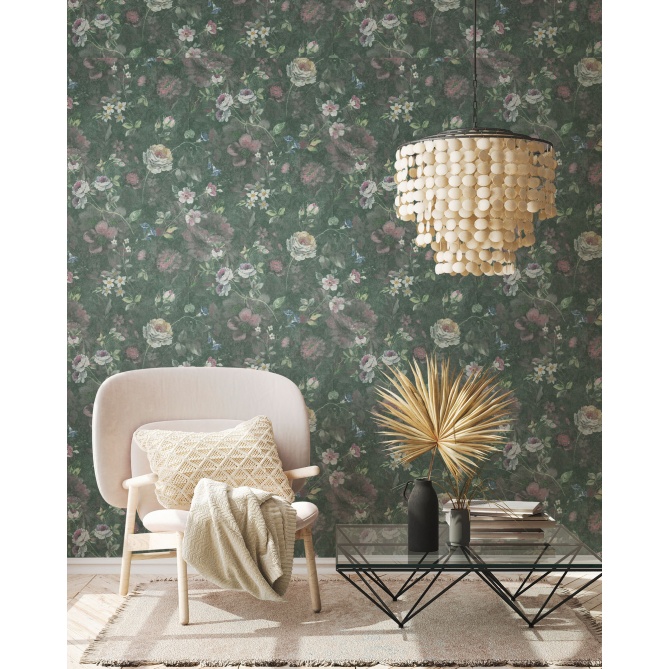 Papel Pintado Flores vintage - JIJEL 02 | MURAKE - 83292