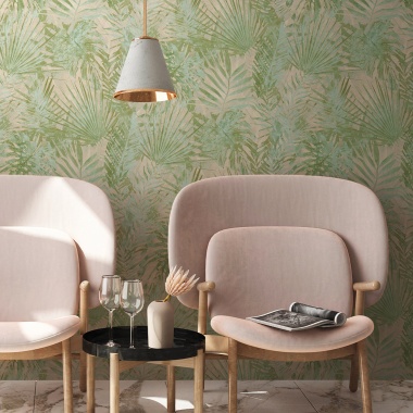 Papel Pintado Hojas tropicales - AUSERD 01 | MURAKE - 83301