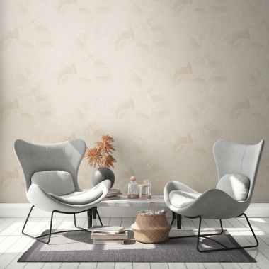 Papel Pintado Grandes hojas estilizadas - SLIMAN 03 | MURAKE - 83333