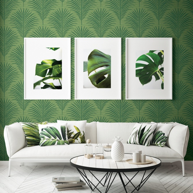 Papel Pintado Hojas de Palmera - DORMELLES 02 | MURAKE - 879242