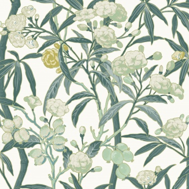 Papel Pintado Flores con frutos tropicales - COTORRO 06 | MURAKE - 5001/46