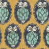 Papel Pintado Gran piña en medallones - PALMIRA 01 | MURAKE - 5001/51