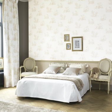 Papel Pintado Escenas de un lienzo de Jouy - MELLAC 01 | MURAKE - 5001/01