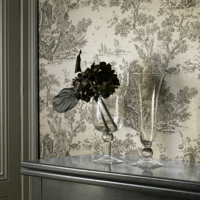 Papel Pintado Escenas Toile de Jouy  - GARLAN 02 | MURAKE - 5001/27