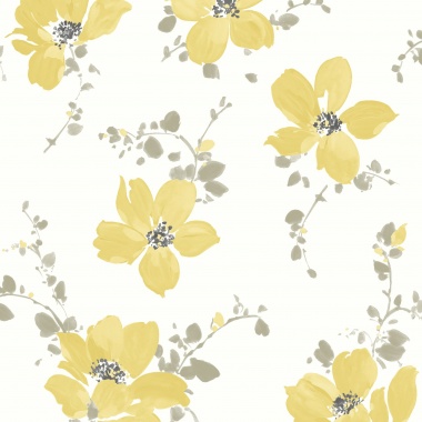 Papel Pintado Clematis grandes - LORAIN 01 | MURAKE - 5002/01