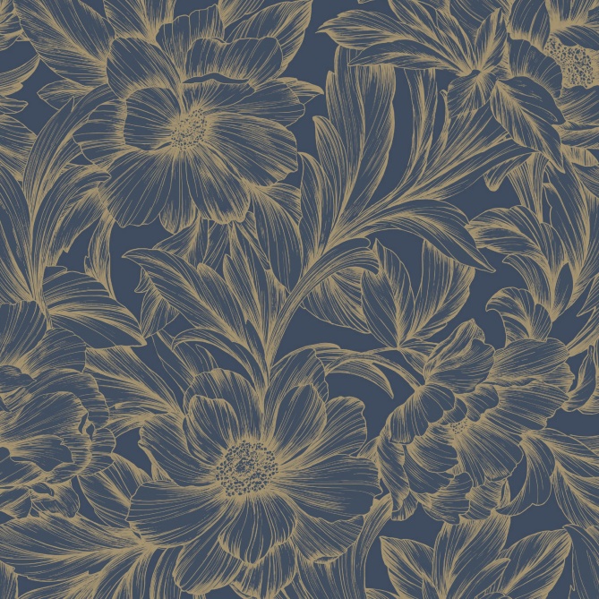 Papel Pintado Peonías - MAUMEE 03 | MURAKE - 5002/23