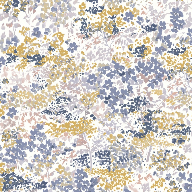 Papel Pintado Montaje de hojas y flores liberty - KETON 03 | MURAKE - 5002/33
