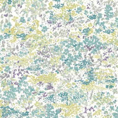 Papel Pintado Montaje de hojas y flores liberty - KETON 04 | MURAKE - 5002/34