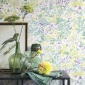 Papel Pintado Montaje de hojas y flores liberty - KETON 04 | MURAKE - 5002/34