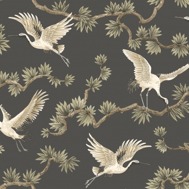Papel Pintado Grullas volando - MANSURÁ 01 | MURAKE - 879321