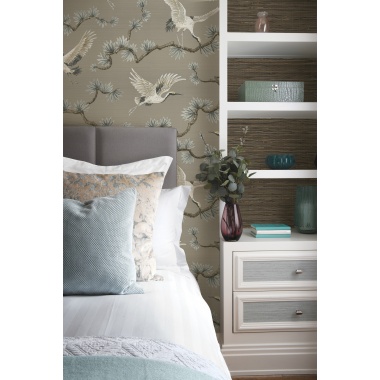 Papel Pintado Grullas volando - MANSURÁ 03 | MURAKE - 879323