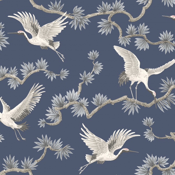 Papel Pintado Grullas volando - MANSURÁ 05 | MURAKE - 879325