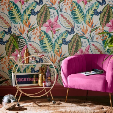 Papel Pintado Hojas tropicales - ANSTEY 01 | MURAKE - 878751