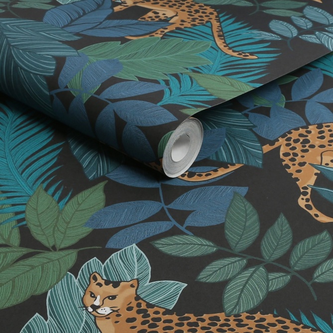 Papel Pintado Guepardos entre hojas - BELTON 01 | MURAKE - 878761